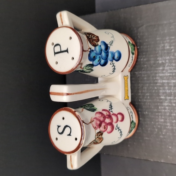 VGT,Japan Ceramic Around The Orchard Salt & Pepper Shaker Cruet Set. - Picture 3 of 11